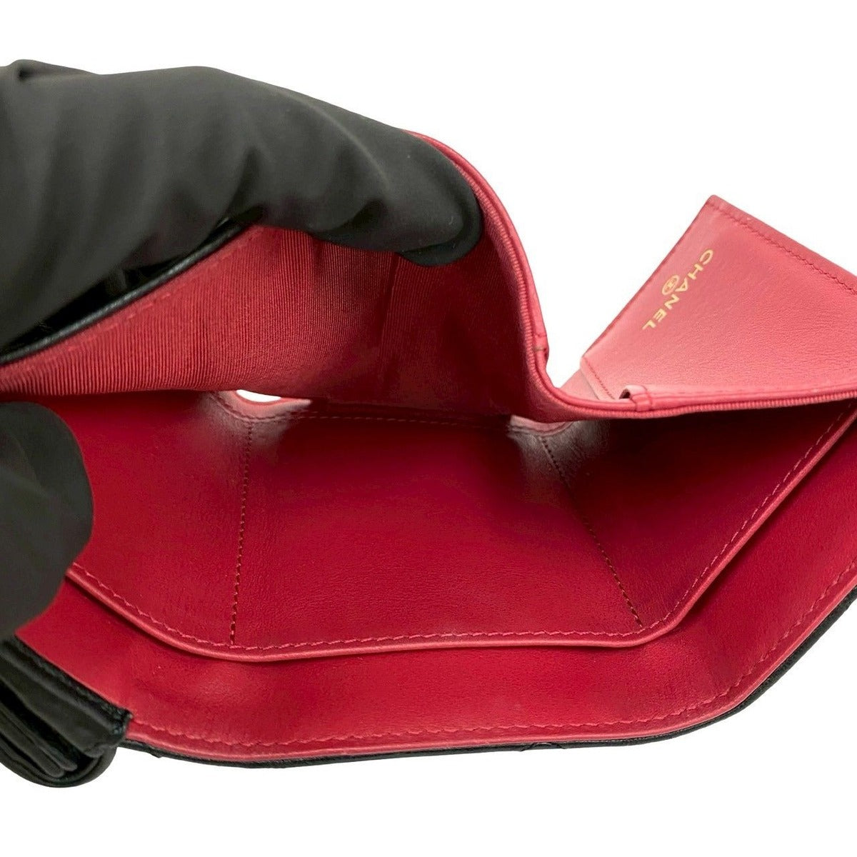 Chanel CC Logo Lambskin Leather — view 8
