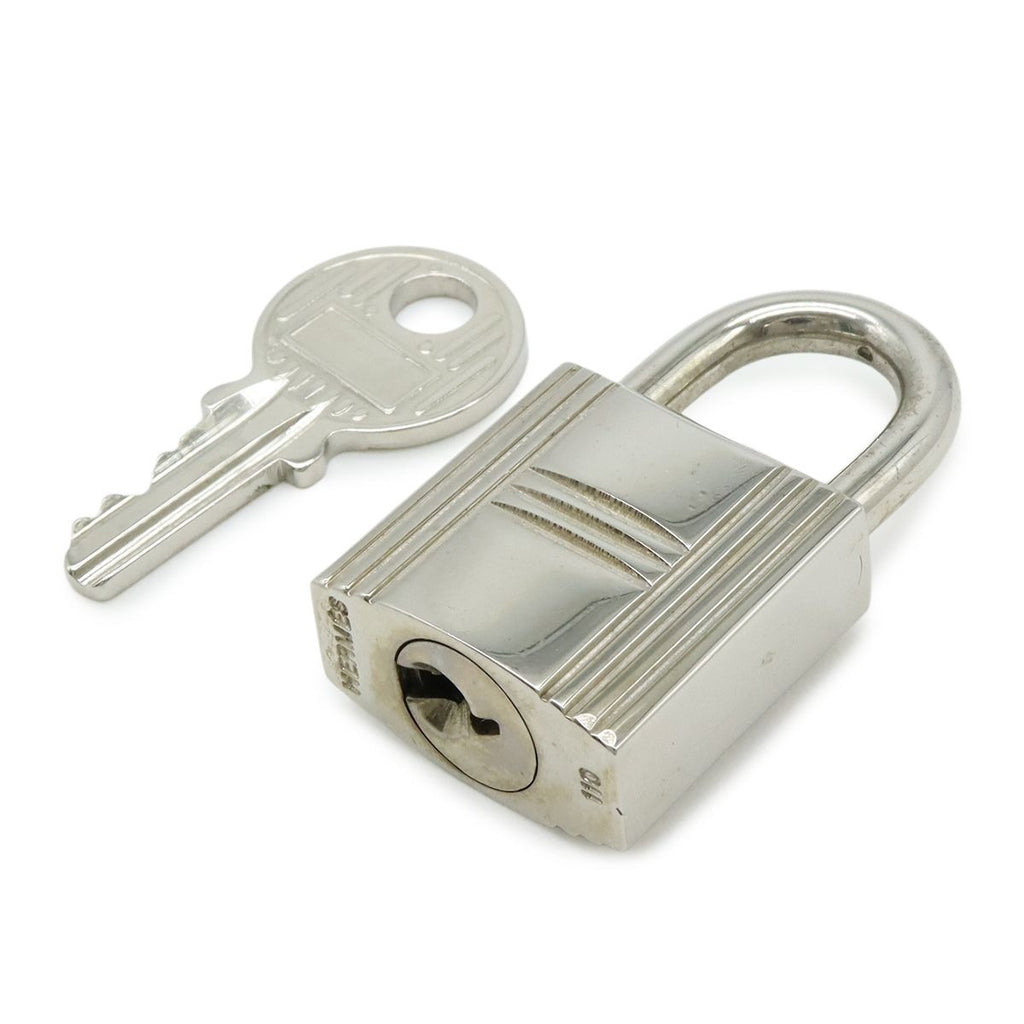 Hermes Cadena Padlock Key with Metal Silver