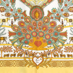 Hermes Carre 90 Decoupages Cut-Out Silk Multicolor Scarf 0750 — view 3