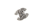 Chanel CC Logo Earrings 99 Silver — view 3