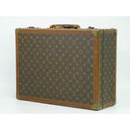 Louis Vuitton Bisten 50 Monogram Trunk Travel Bag Handbag Brown — view 2