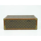 Louis Vuitton Bisten 50 Monogram Trunk Travel Bag Handbag Brown — view 3