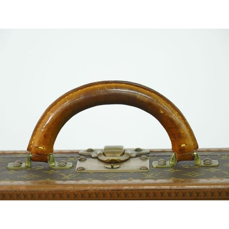 Louis Vuitton Bisten 50 Monogram Trunk Travel Bag Handbag Brown — view 6