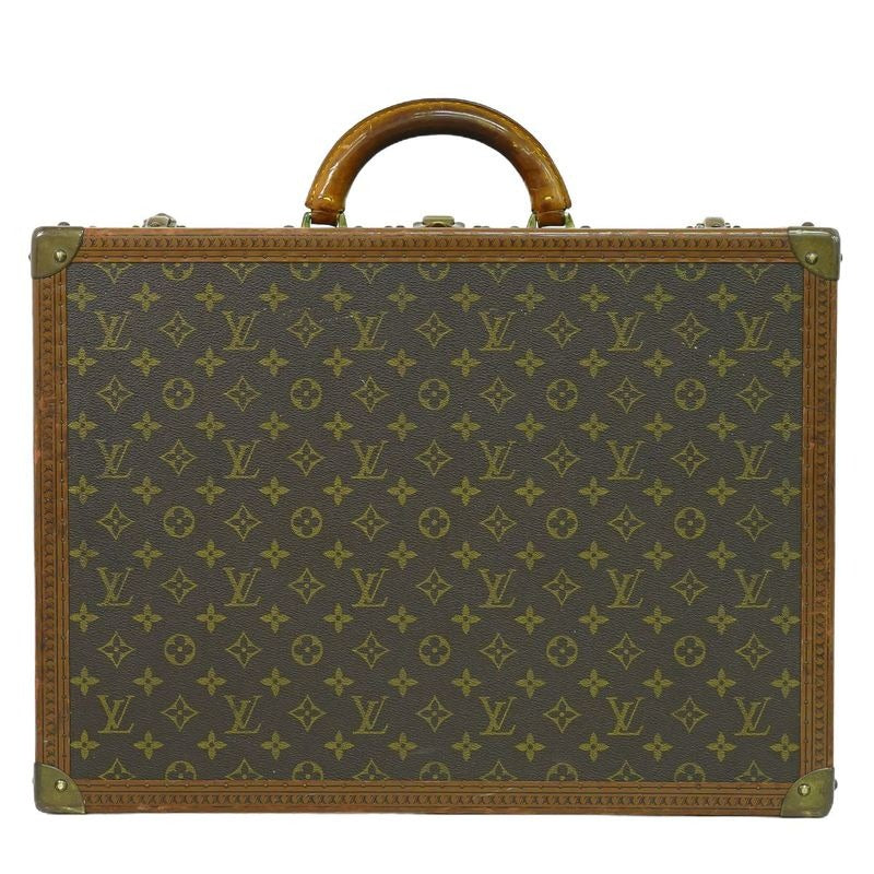Louis Vuitton Bisten 50 Monogram Trunk Travel Bag Handbag Brown