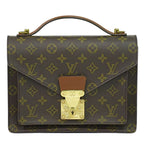 Louis Vuitton Monceau 26 Monogram Handbag Brown — view 2