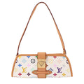 Louis Vuitton Monogram Multicolor Charlie Shoulder Clutch Blanc