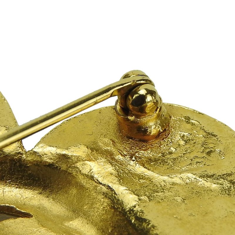 Chanel Coco Mark Brooch Accessories Flower Plated Gold Small Box — view 7