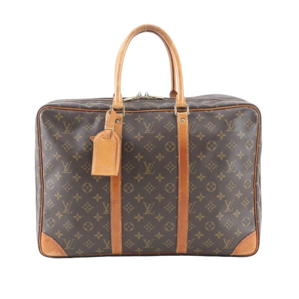 Louis Vuitton Monogram Sirius 45 Leather Boston Bag Tote