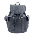 Louis Vuitton Christopher PM Epi Noir Leather Black Backpack Silver