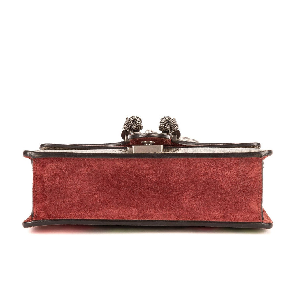 Gucci Blooms Dionysus Beige Burgundy Supreme Canvas Shoulder Bag — view 6