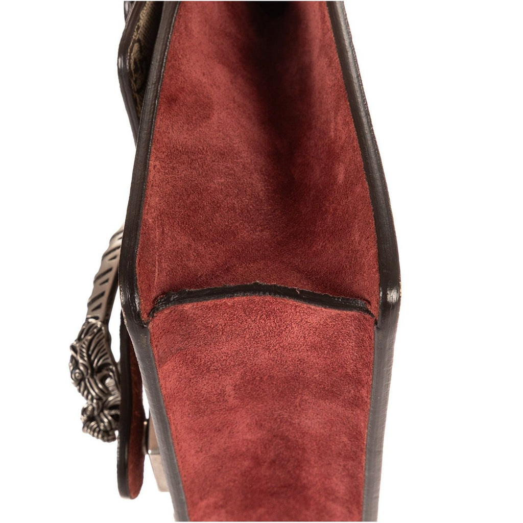 Gucci Blooms Dionysus Beige Burgundy Supreme Canvas Shoulder Bag — view 8