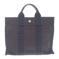 Hermes Her Line PM M Tote Bag Handbag Canvas Gray Men