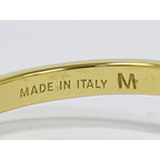 Fendi FF Logo Crystal Stone Ring Gold Plated — view 8