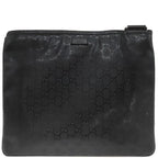 Gucci Shoulder Bag GG Imprime Black Silver Hardware