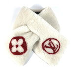 Louis Vuitton Muffler Echarpe Shear Ring Darling Cashmere White Scarf