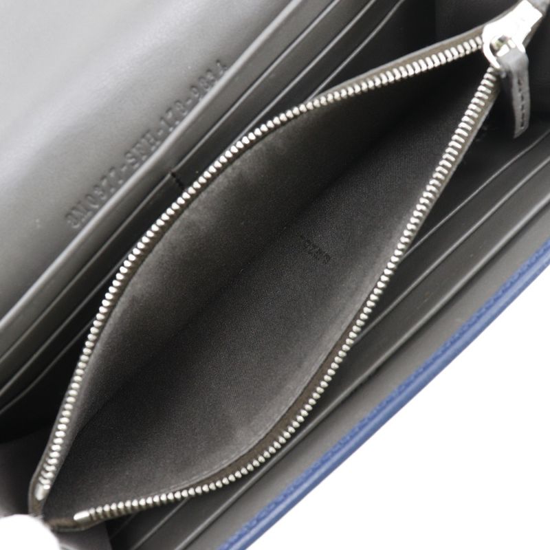 Fendi Peekaboo 8 M0377 Calf Navy Long Wallet — view 7