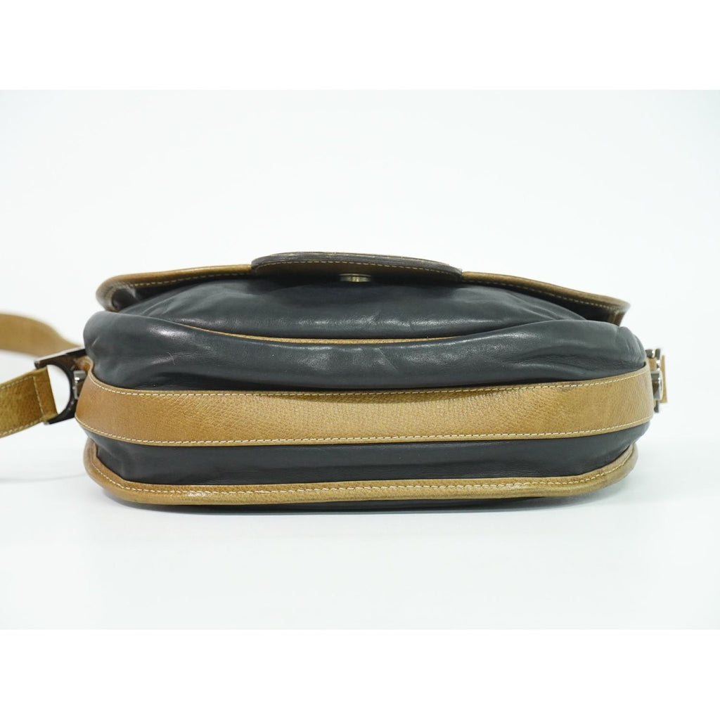 Loewe Anagram Shoulder Bag Pochette Leather Black Outside — view 3