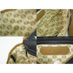Loewe Anagram Shoulder Bag Pochette Leather Black Outside — view 9