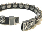 Bottega Veneta Bracelet Intrecciato AG 925 Silver and Black — view 3