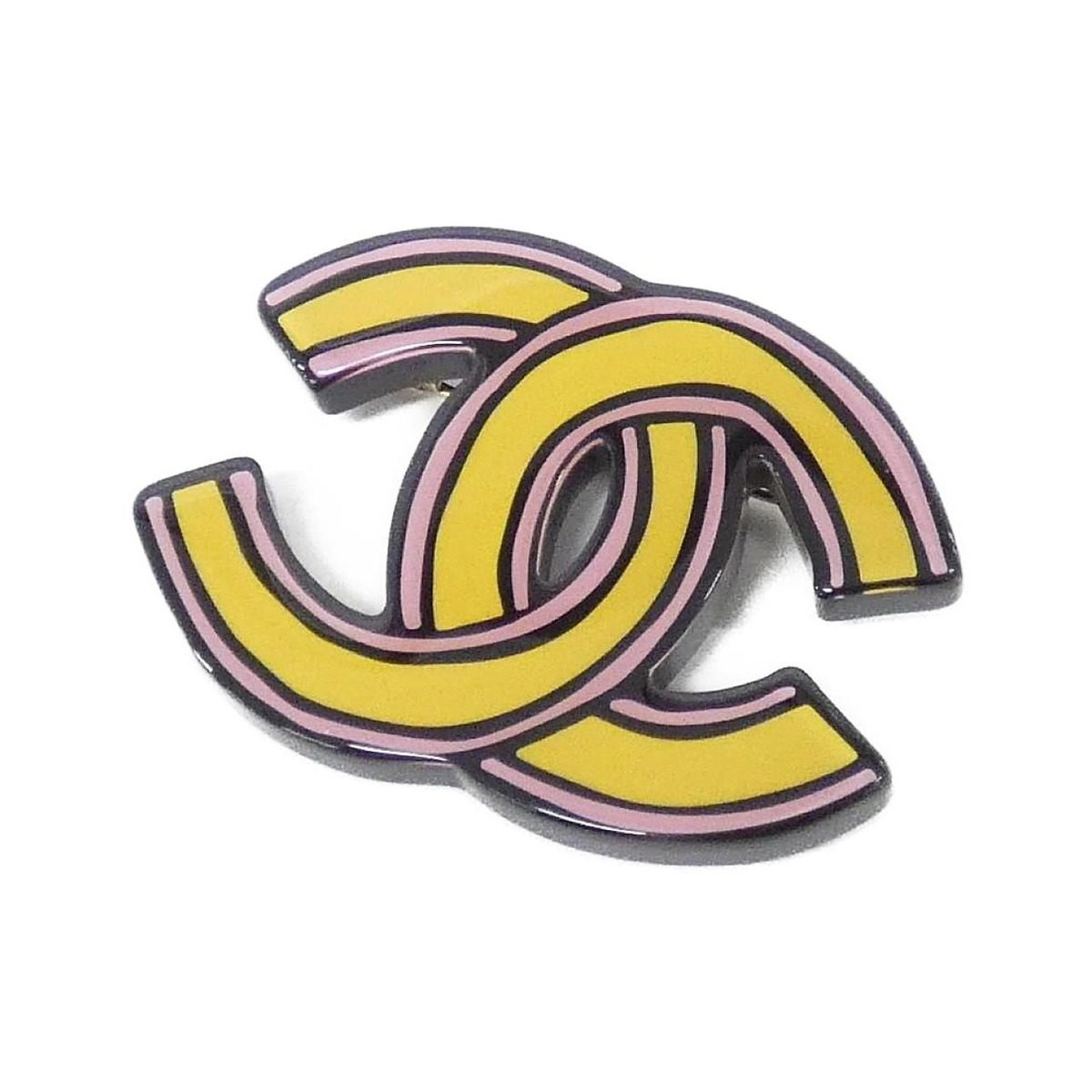 Chanel Brooch Yellow