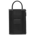 Hermes Handbag Cadenas Bag Tadelaqt Black Silver Hardware U Mark