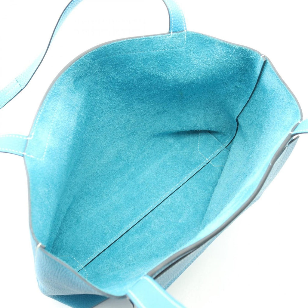 Hermes Tote Cover Serie 31 Blue Frida Leather — view 3