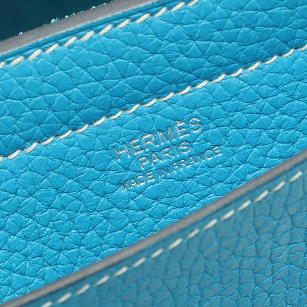 Hermes Tote Cover Serie 31 Blue Frida Leather — view 4
