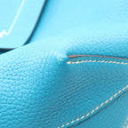 Hermes Tote Cover Serie 31 Blue Frida Leather — view 6