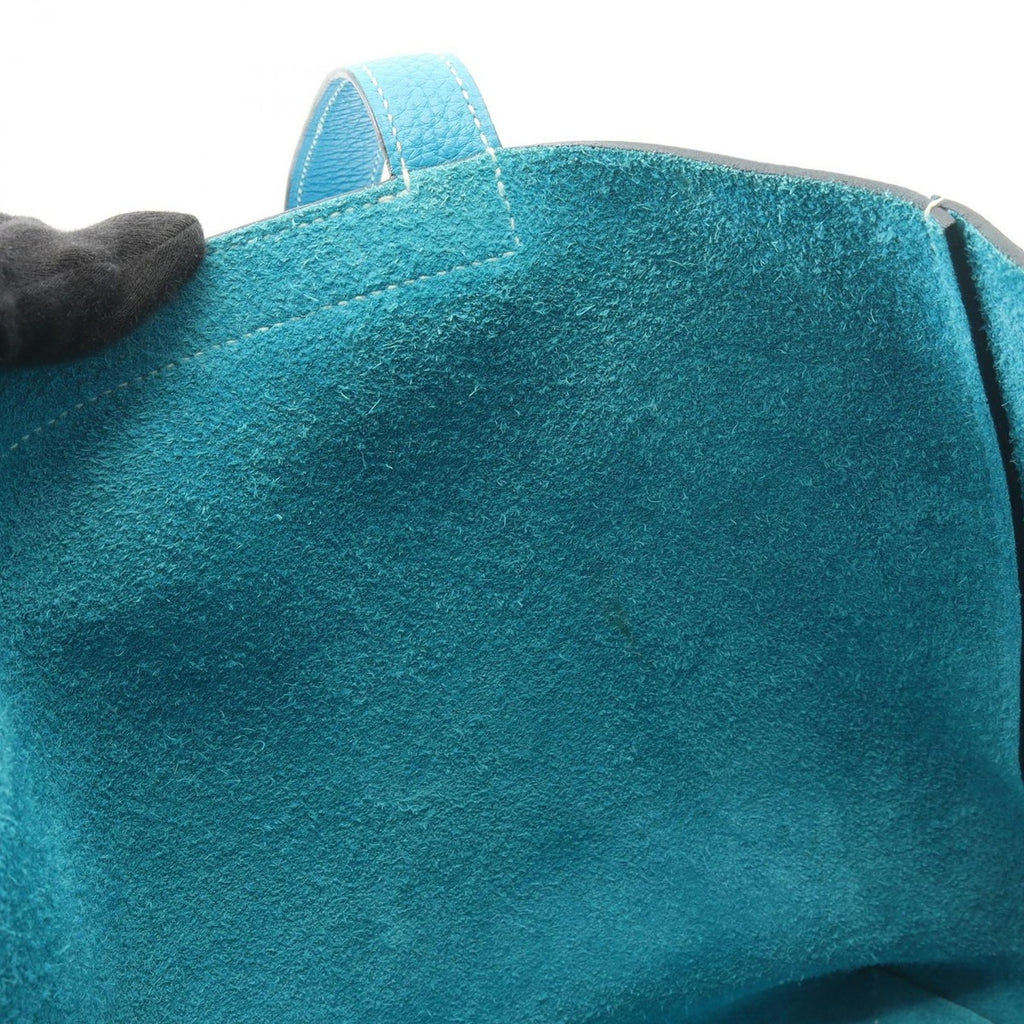 Hermes Tote Cover Serie 31 Blue Frida Leather — view 9