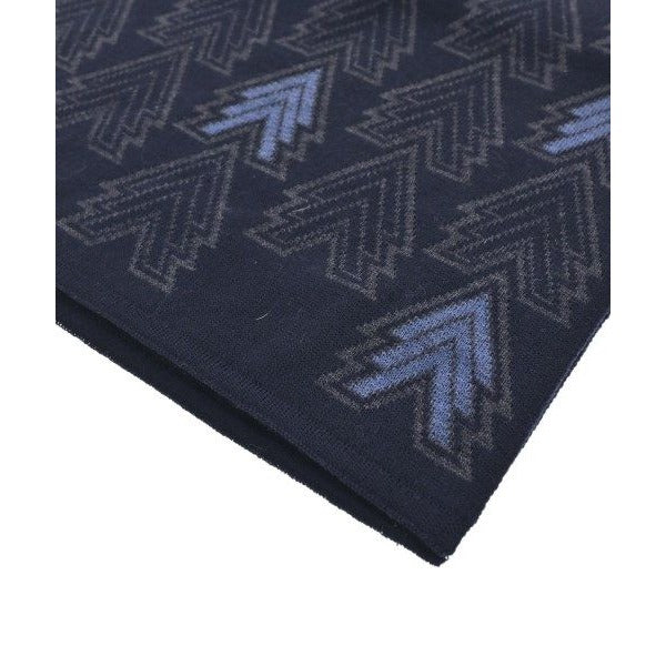 Louis Vuitton Scarf Wool Blue Navy X Gray — view 2