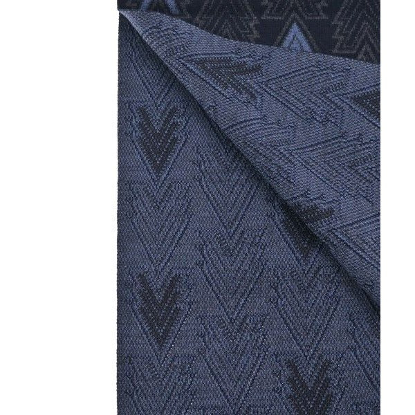 Louis Vuitton Scarf Wool Blue Navy X Gray — view 3