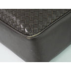 Bottega Veneta Intrecciato Business Bag Handbag Leather Brown Outside — view 4