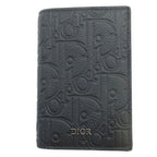 Dior Bifold Card Case Gravity Leather Black