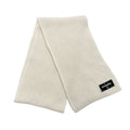 Chanel Muffler Cashmere White Black Coco Mark Logo Sequins Scarf