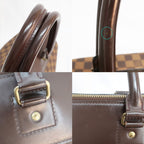 Louis Vuitton Greenwich PM Boston Bag Damier Brown Gdhardware — view 9
