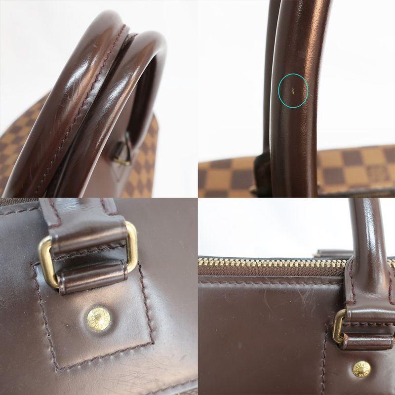 Louis Vuitton Greenwich PM Boston Bag Damier Brown Gdhardware — view 9