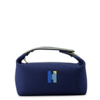 Hermes Pouch Bric-a-Brac PM Pavillon Marine Silver Canvas