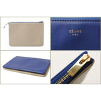 Celine Clutch Pouch Bag Bicolor Blue Beige — view 3