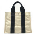 Hermes Canvas Bora Hand Bag White