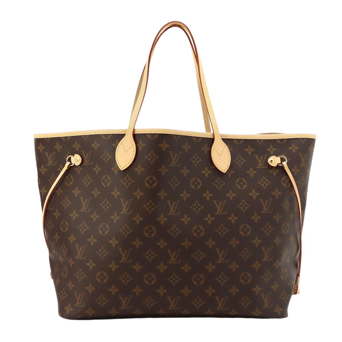 Louis Vuitton Monogram Neverfull GM Tote Brown Gold