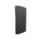 Louis Vuitton Wallet Damier Graphite Portefeuille Brazza Black Gray — view 2