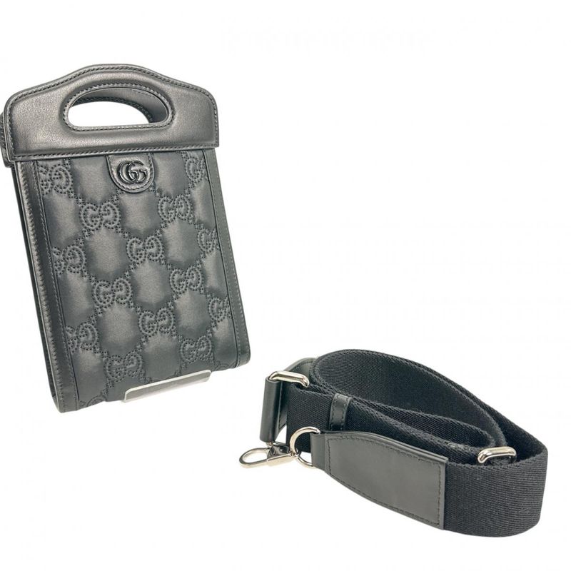 Gucci 2-Way Bag Shoulder GG Mini Matelasse Black — view 3