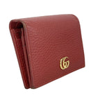 Gucci Wallet GG Marmont Leather Red Gold — view 2
