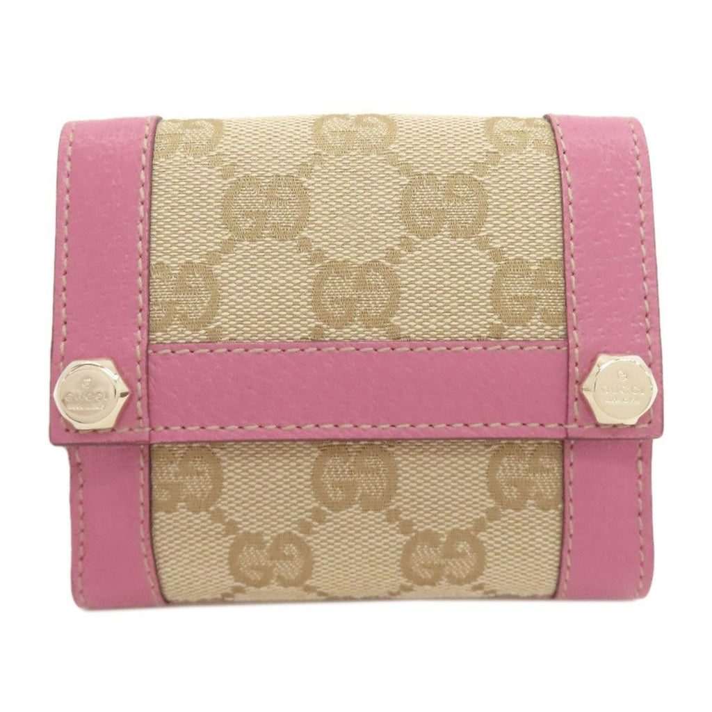 Gucci GG Bifold Wallet Canvas Leather