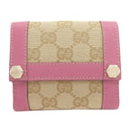 Gucci GG Bifold Wallet Canvas Leather