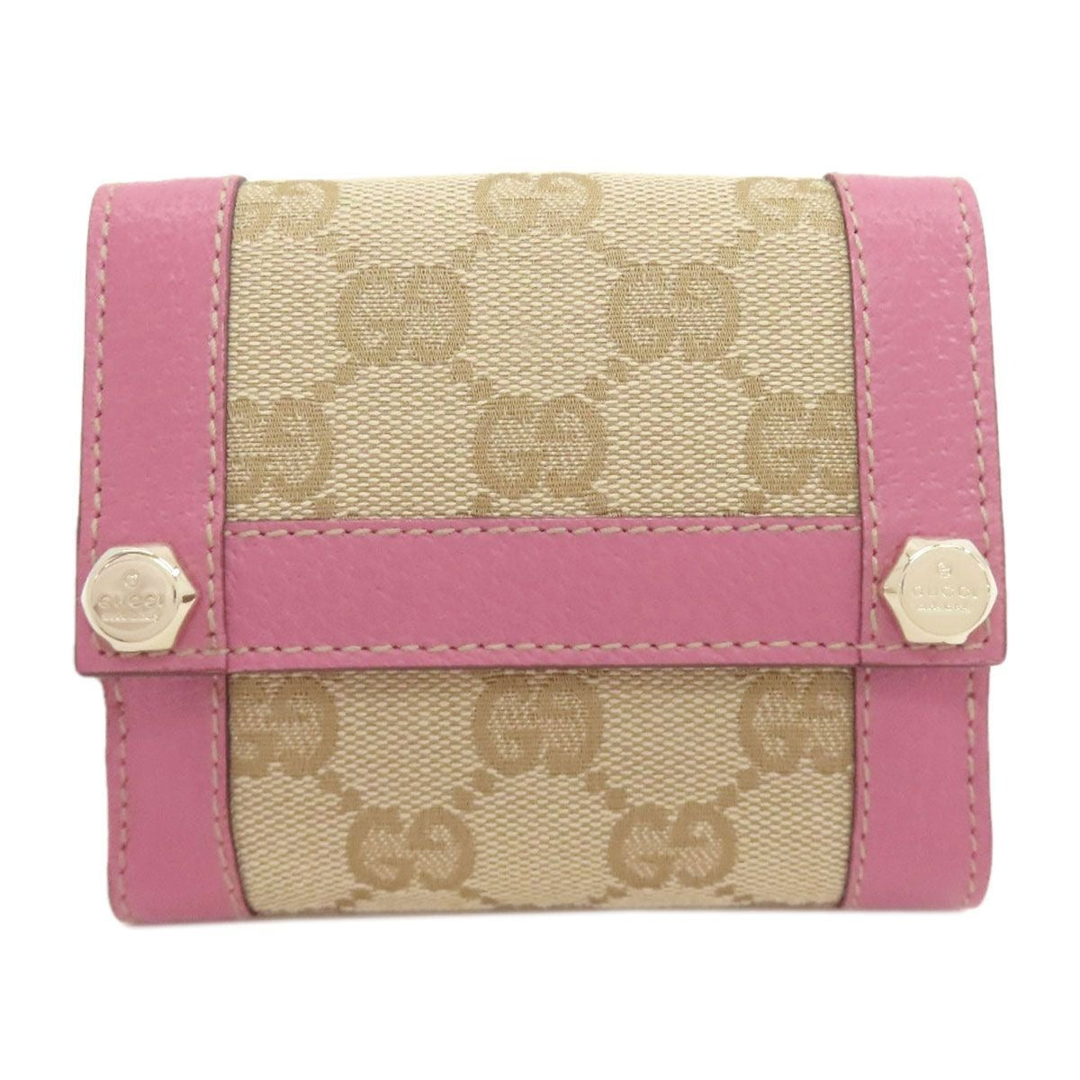 Gucci GG Bifold Wallet Canvas Leather