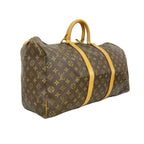 Louis Vuitton Boston Bag Monogram Keepall 50 Brown — view 2