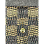 Louis Vuitton Damier Pochette Porte Monnaie Cles Di Long Wallet Brown — view 8