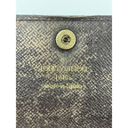 Louis Vuitton Damier Pochette Porte Monnaie Cles Di Long Wallet Brown — view 9