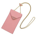 Prada Saffiano Leather Chain Shoulder Bag Pochette 1 Bp050 Pink